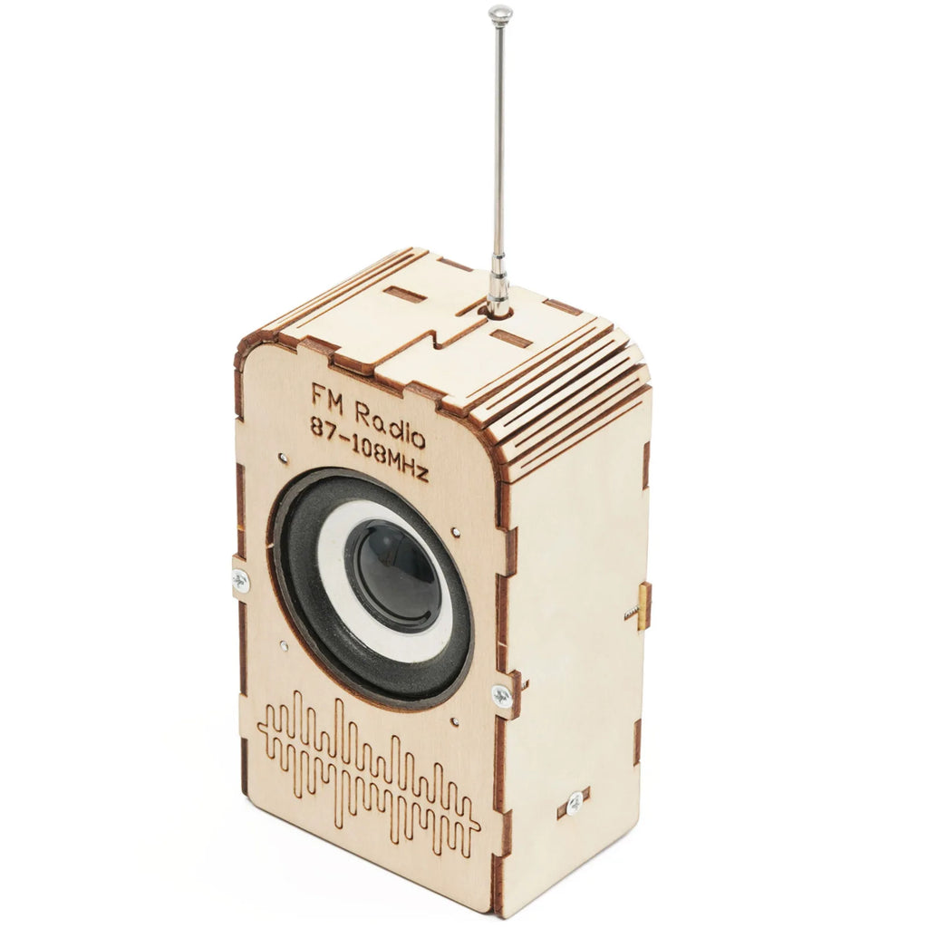 DIY Wooden FM Radio Kit for Kids – STEM Educational Science & Technology Toy