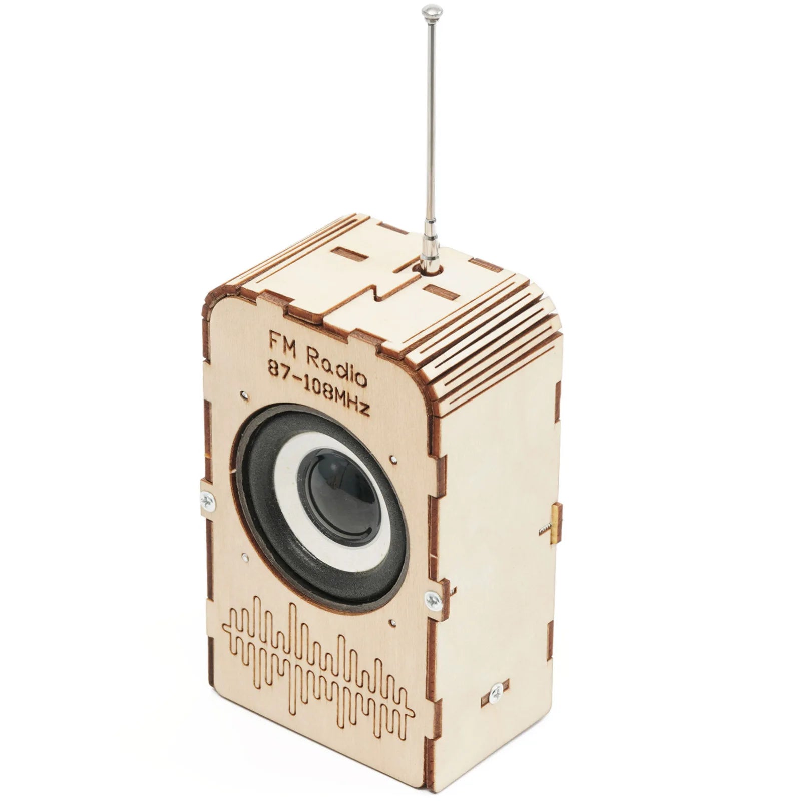 DIY Wooden FM Radio Kit for Kids – STEM Educational Science & Technology Toy
