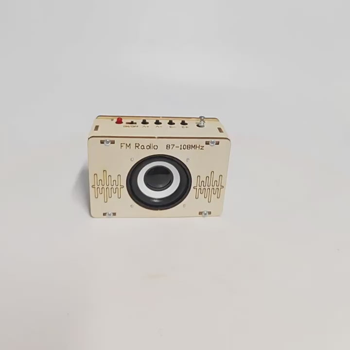 DIY Wooden FM Radio Kit for Kids – STEM Educational Science & Technology Toy
